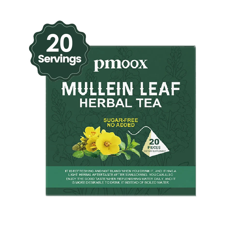 BreatheEasy™ Mullein Tea Bags – Lung Detox & Respiratory Support with Elderberry
