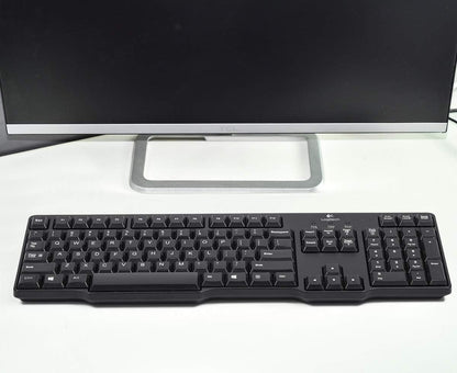 2PCS Pack Universal English Keyboard Stickers, Computer Keyboard Stickers Black Background with White Lettering for Computer Laptop Notebook Desktop (English)